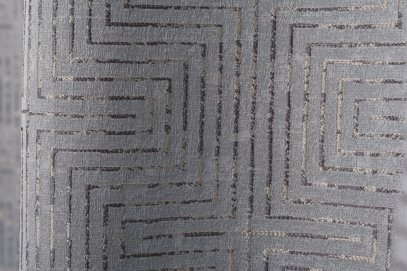 Портьера Gloss 275х260см серая 3