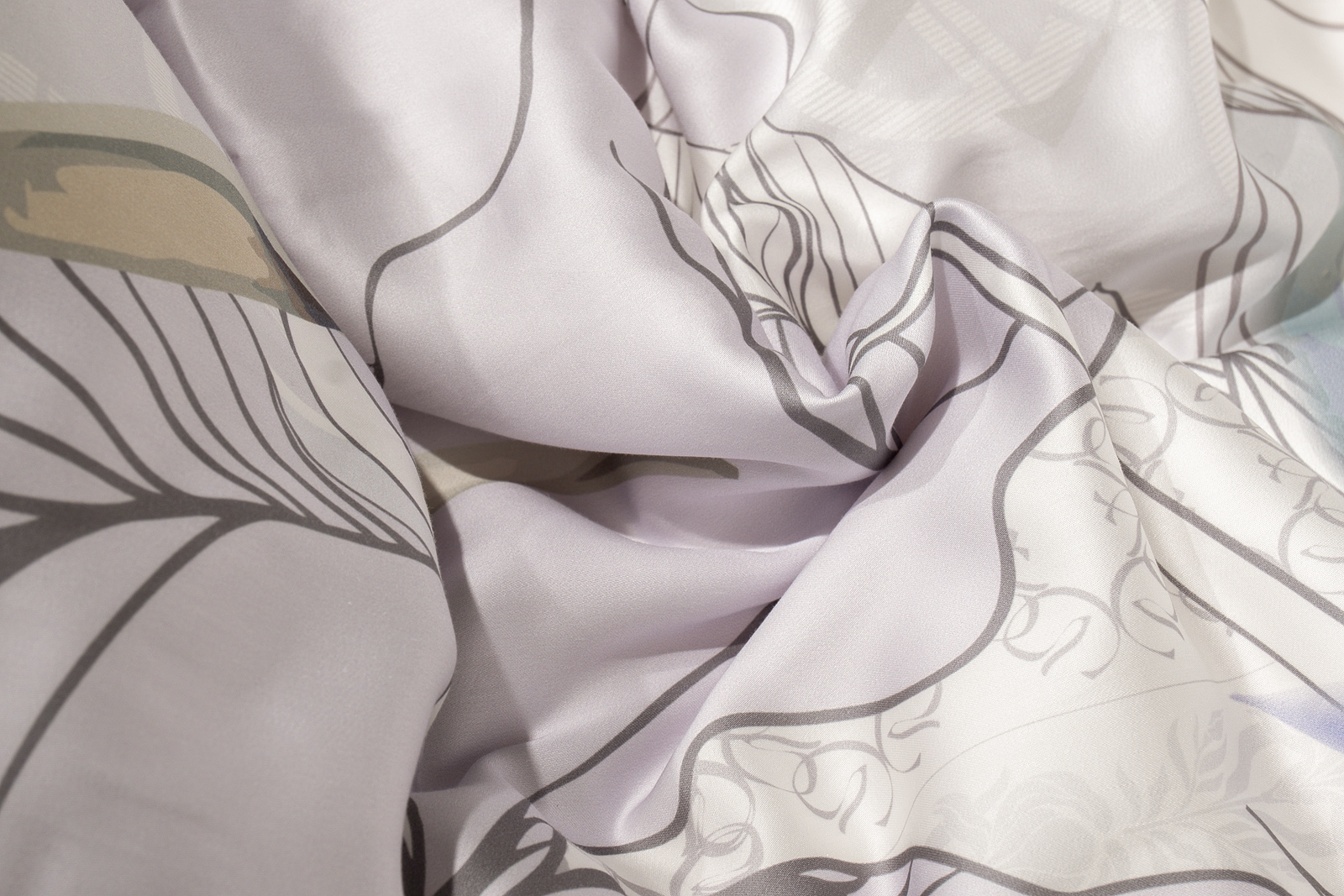 Комплект постельного белья «Ирисы» тенсель 145х210см (2шт) с наволочками 50х70см 11