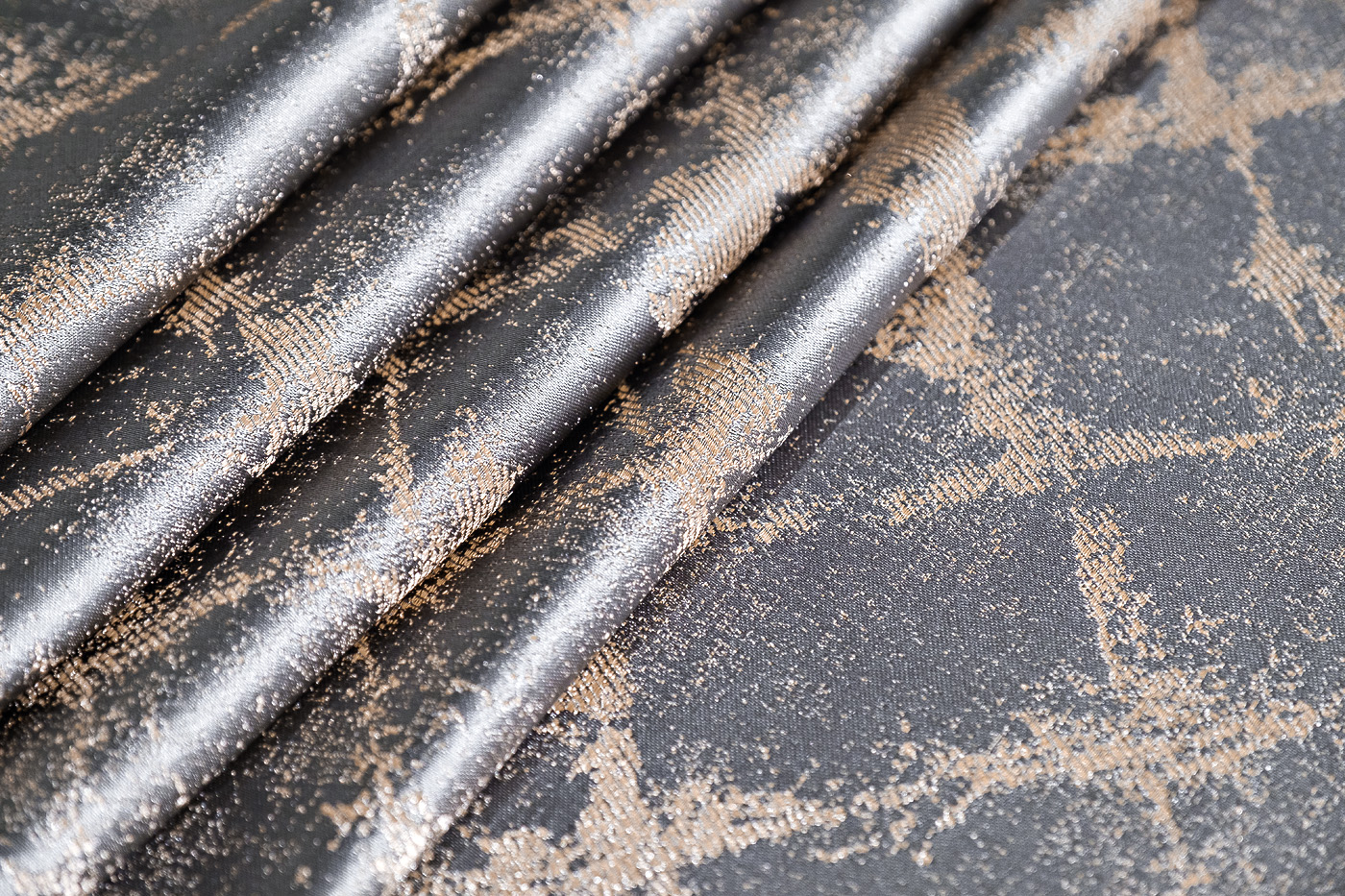 Портьера Тренто (Trento) 275х260см серая 5