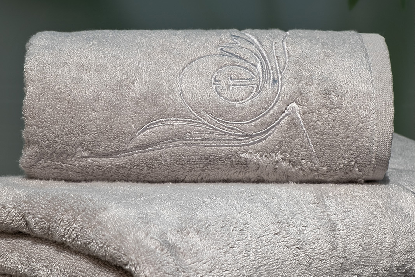 Полотенце «Лирика» 70*140 серое 6