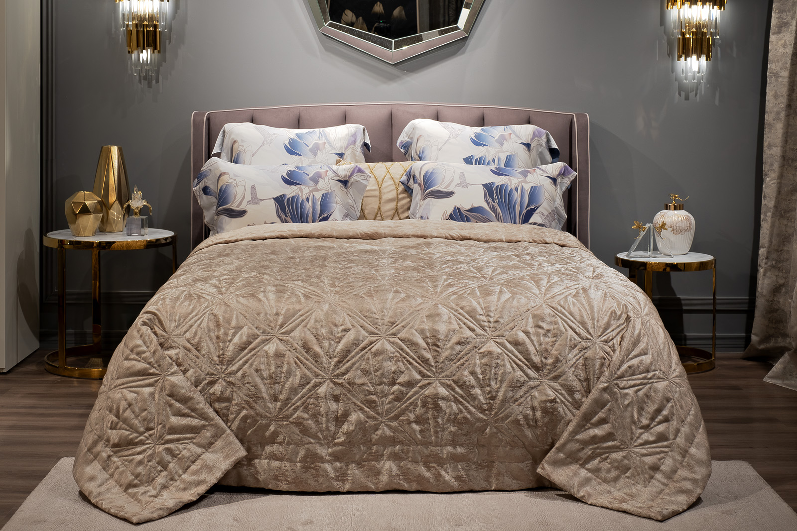 Покрывало Houston Кристалло 260х260см со стежкой 1