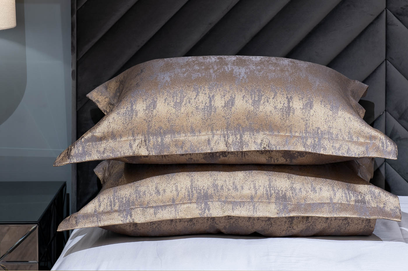 Комплект из 2х декоративных наволочек Хьюстон (Houston) 50х70см золотой 1