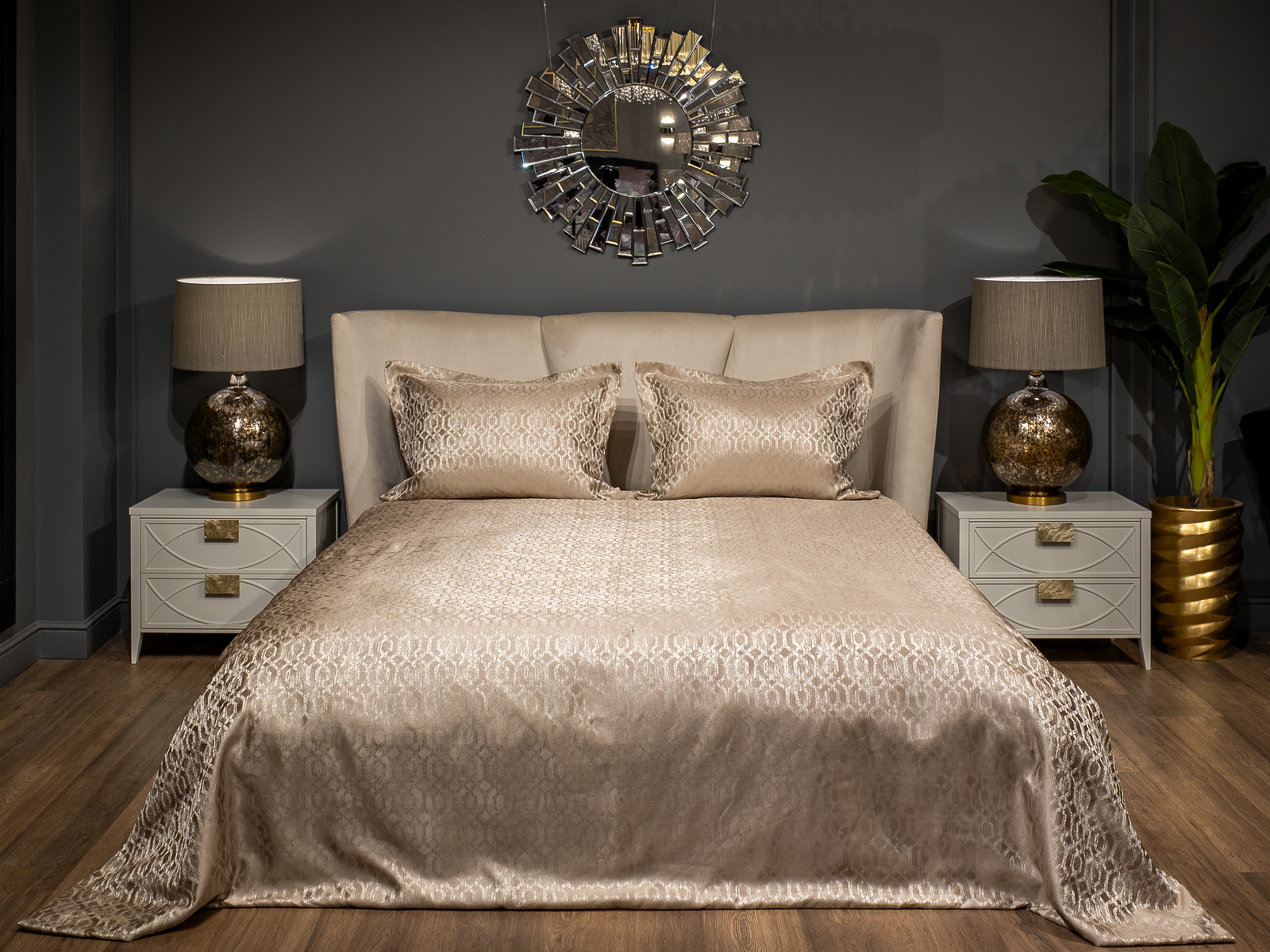 Покрывало HOUSTON 220х260см бежевое 1