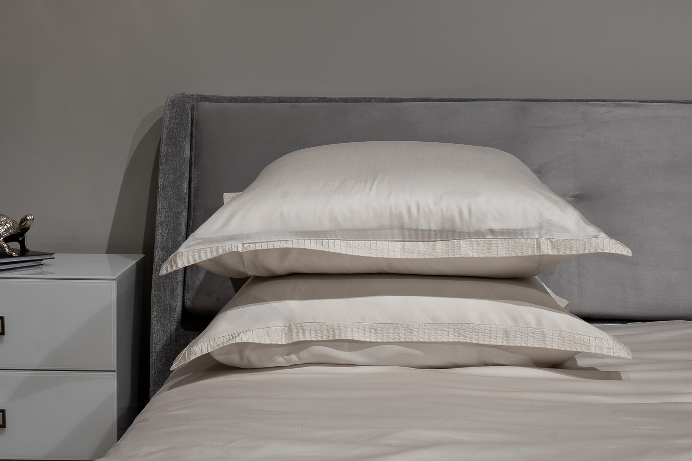 Комплект из 2х наволочек 50х70см жемчужный 1