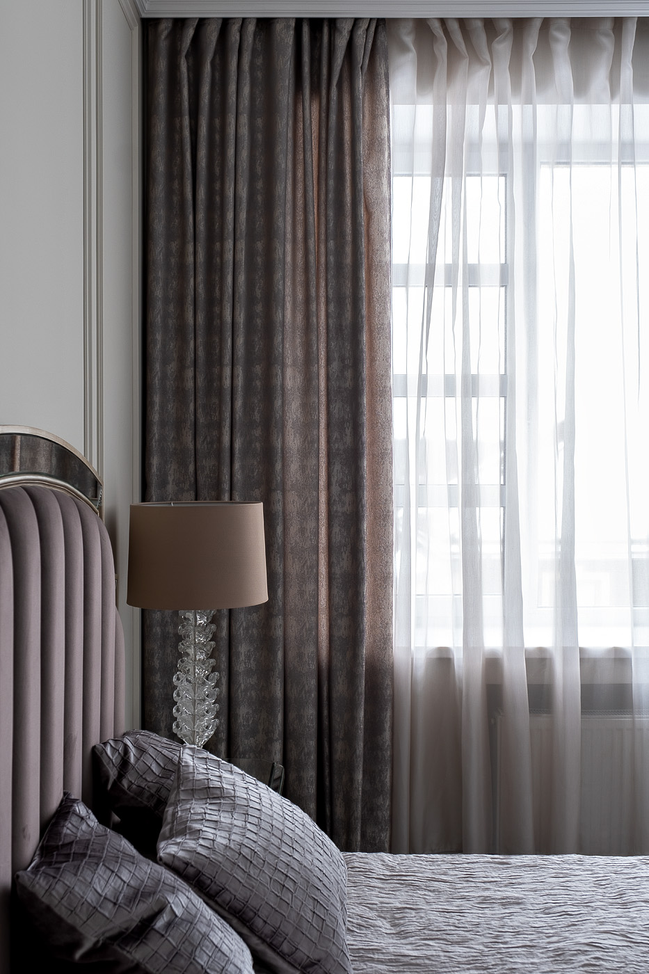 Портьера HOUSTON110 275х260см серая 2