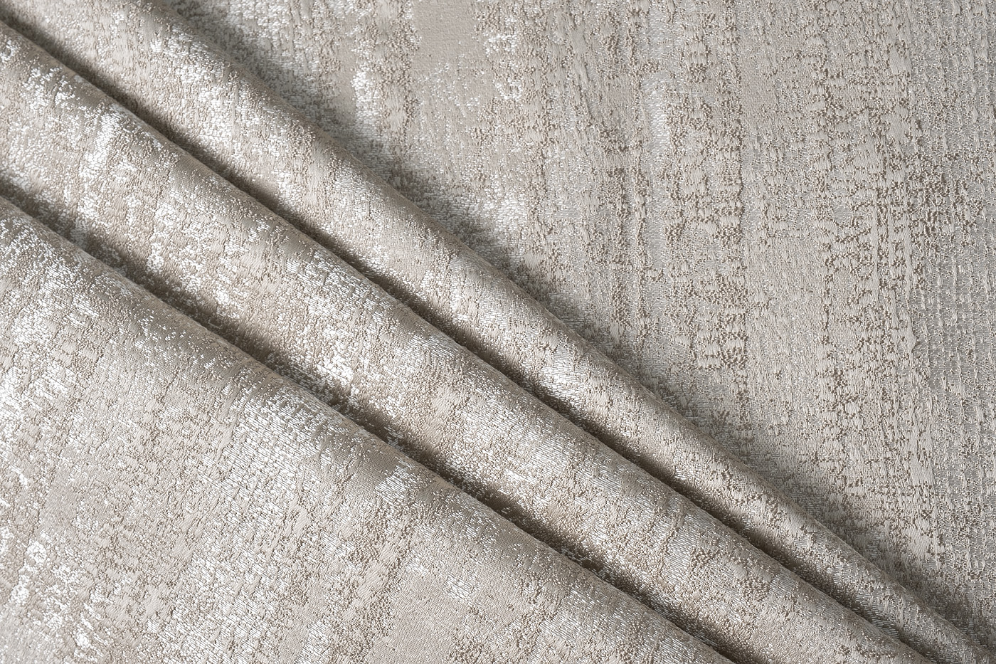 Ткань портьерная АМБИШН (AMBITION) бежевая 2