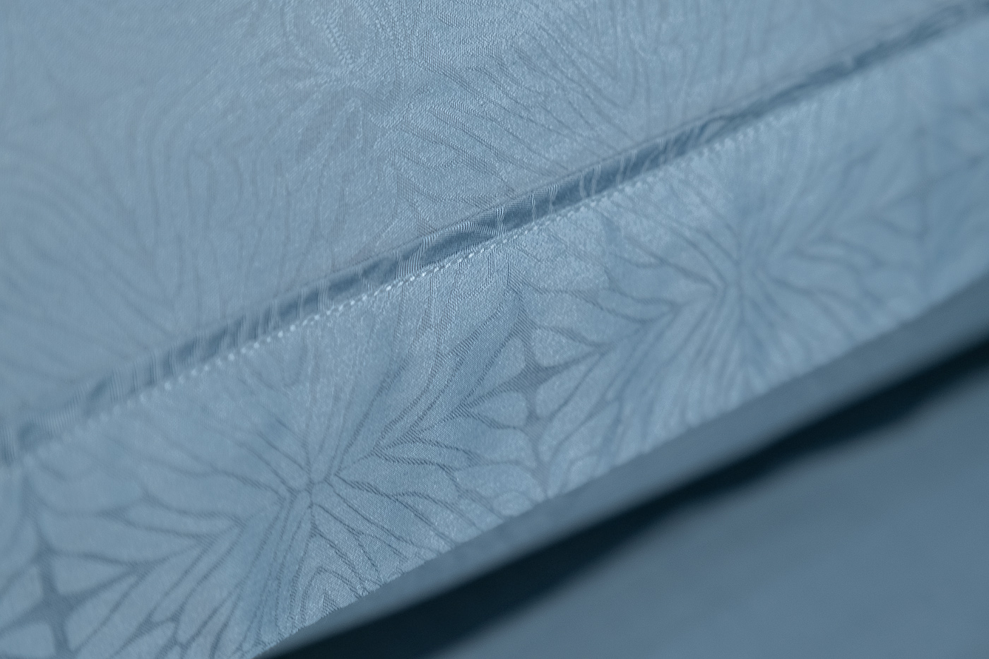 Комплект постельного белья «Муар» евро 200х220см бамбук сине-зеленый 7