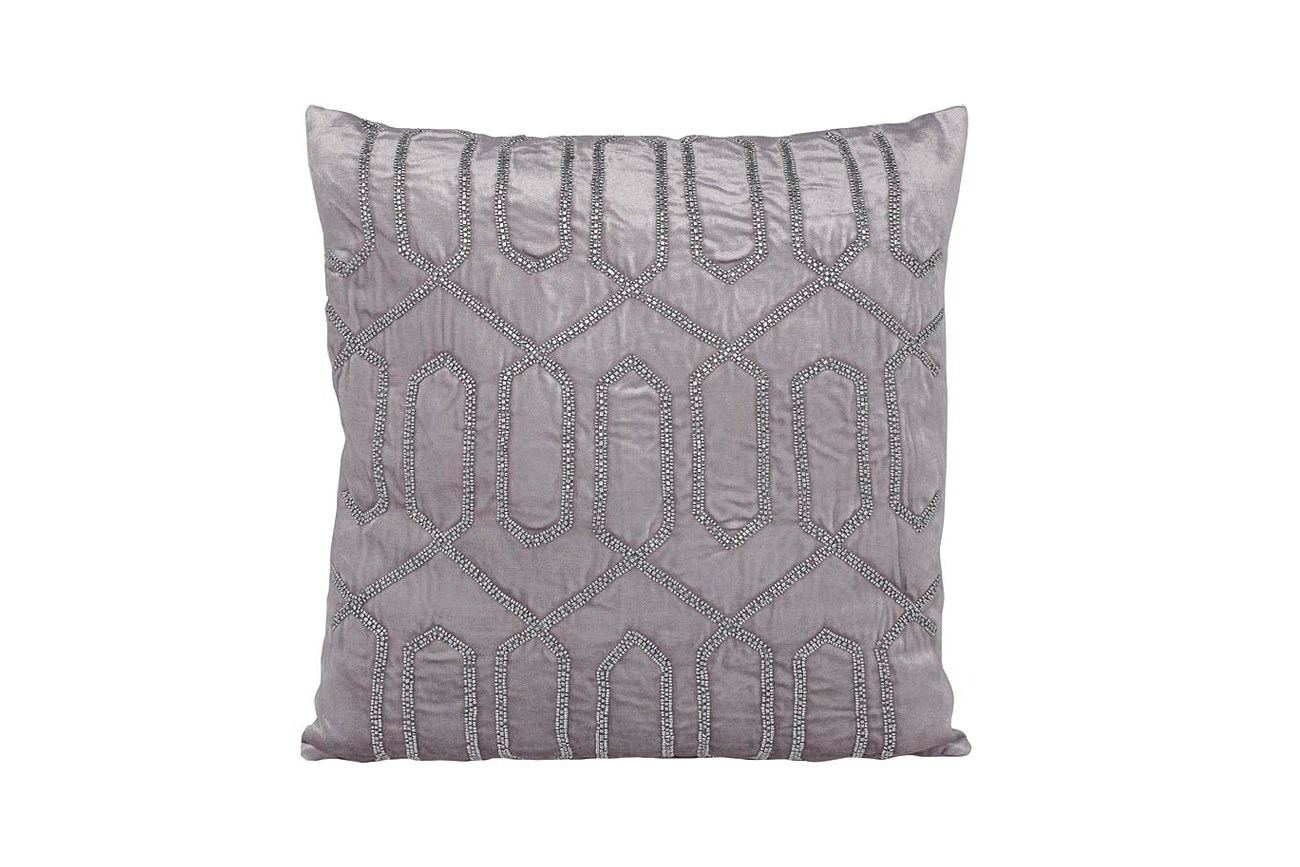 Подушка декоративная с бисером «Геометрия» 1