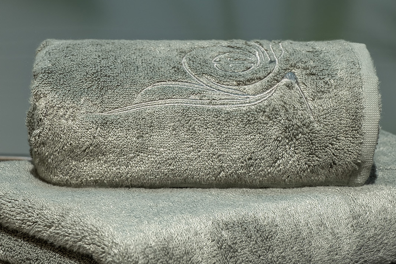 Полотенце «Лирика» 50*90 зеленое 6