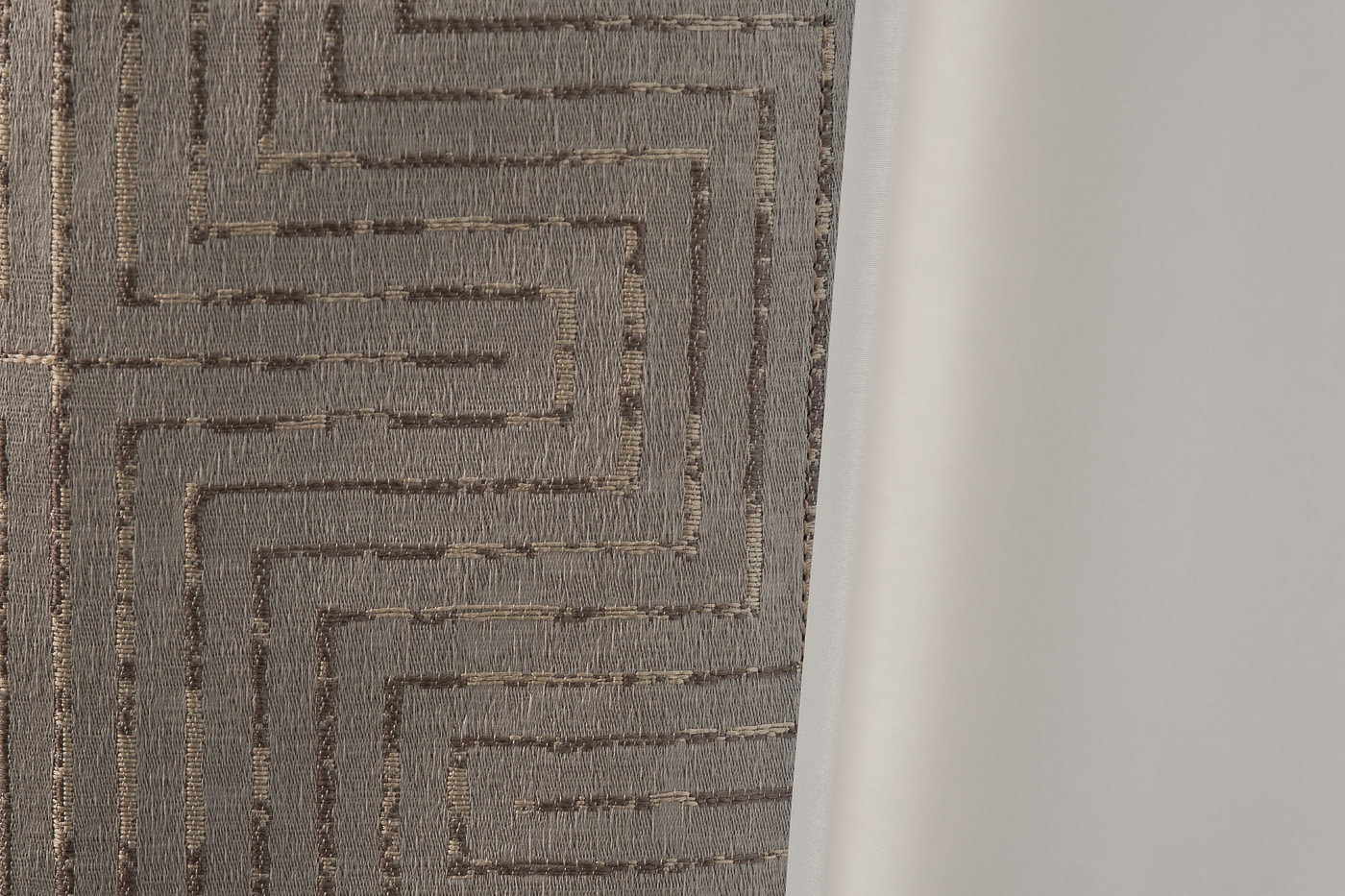 Портьера Глосс (Gloss) 275х260см бежевая 4