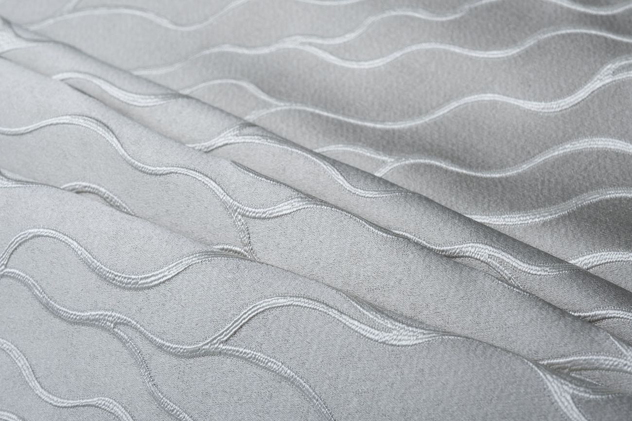 Ткань портьерная МЭШ (MESH) голубая 3