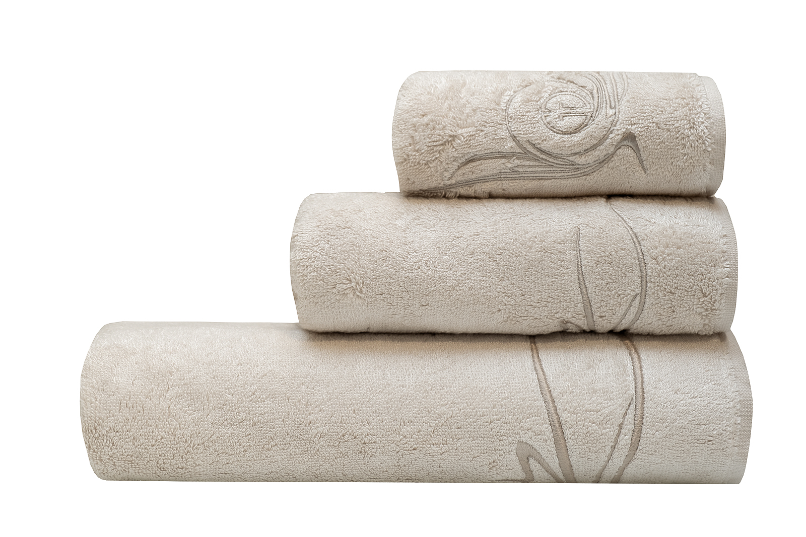 Полотенце «Лирика» 30*50 бежевое 1