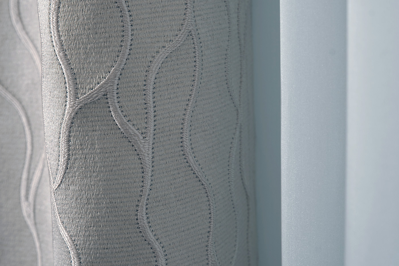 Портьера Ажур (Mesh) 275х260см голубая 3