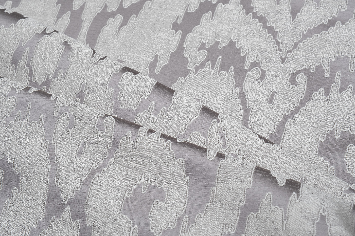 Ткань портьерная Восток серая (Orient ser) 2