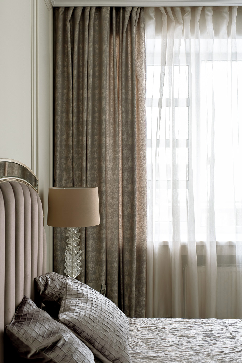 Портьера Хьюстон (Houston) 275х260см бежевая 2