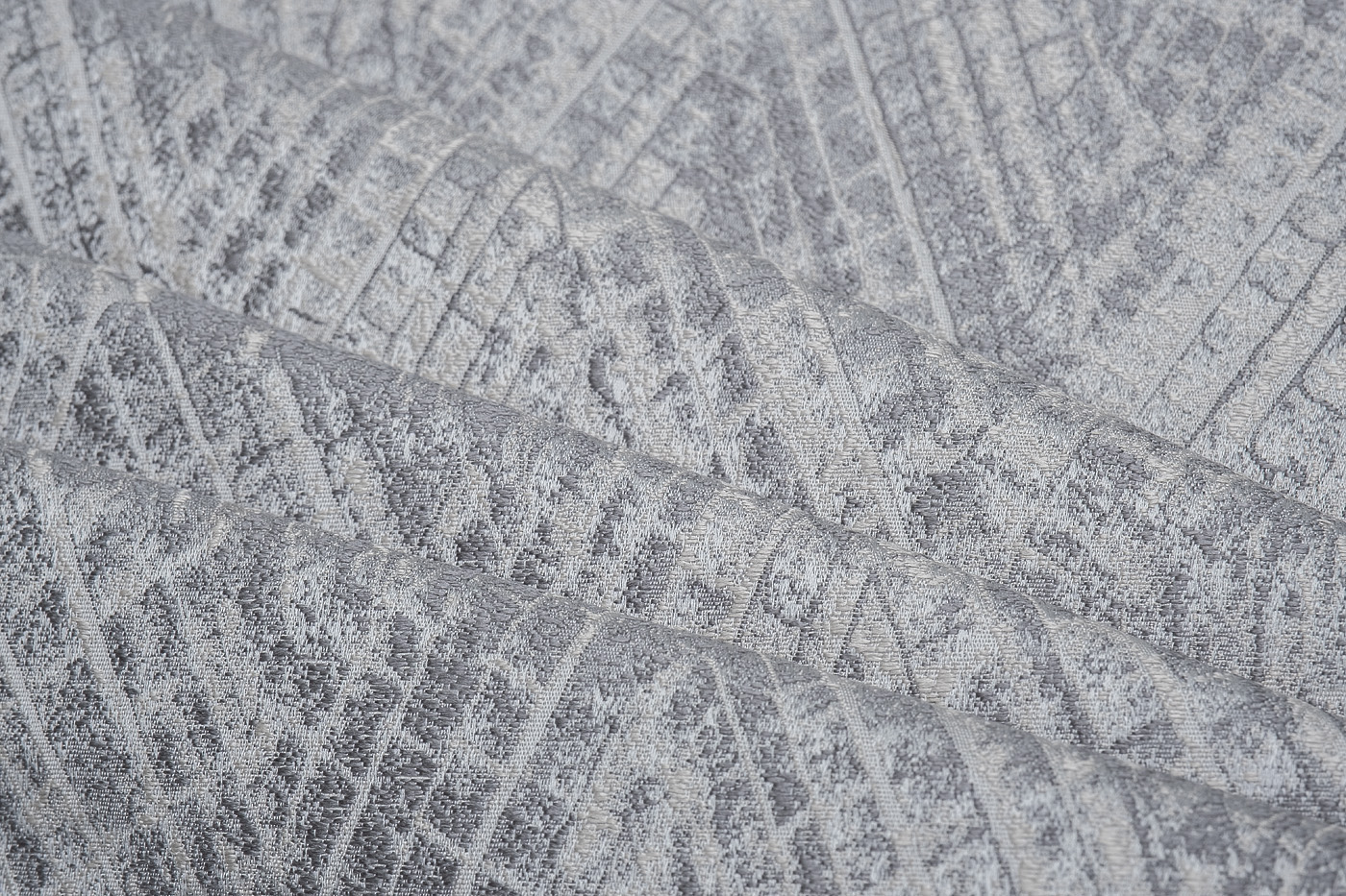 Ткань портьерная Змейка серая (Serpente ser) 3