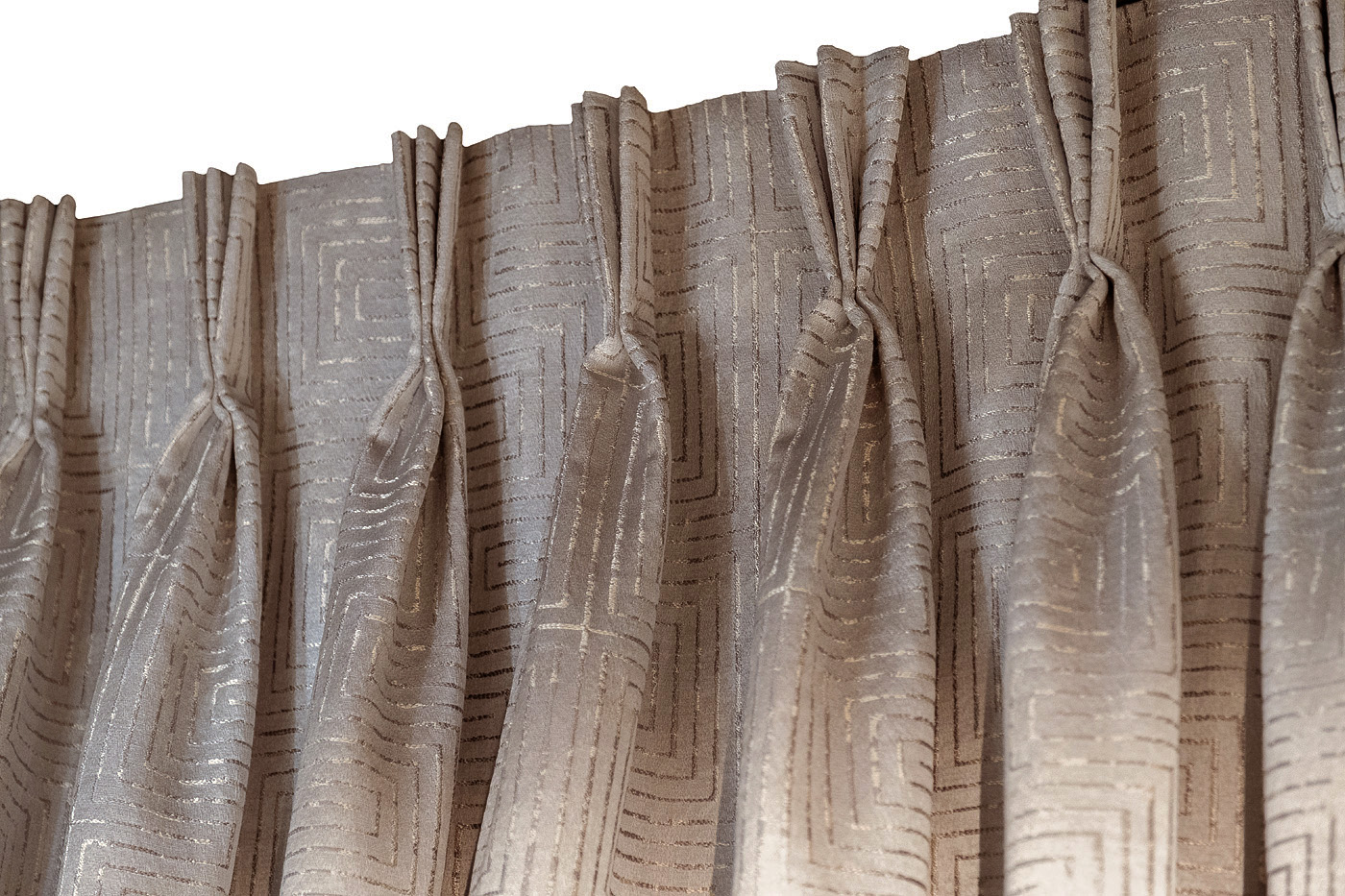 Портьера Глосс (Gloss) 275х260см бежевая 5