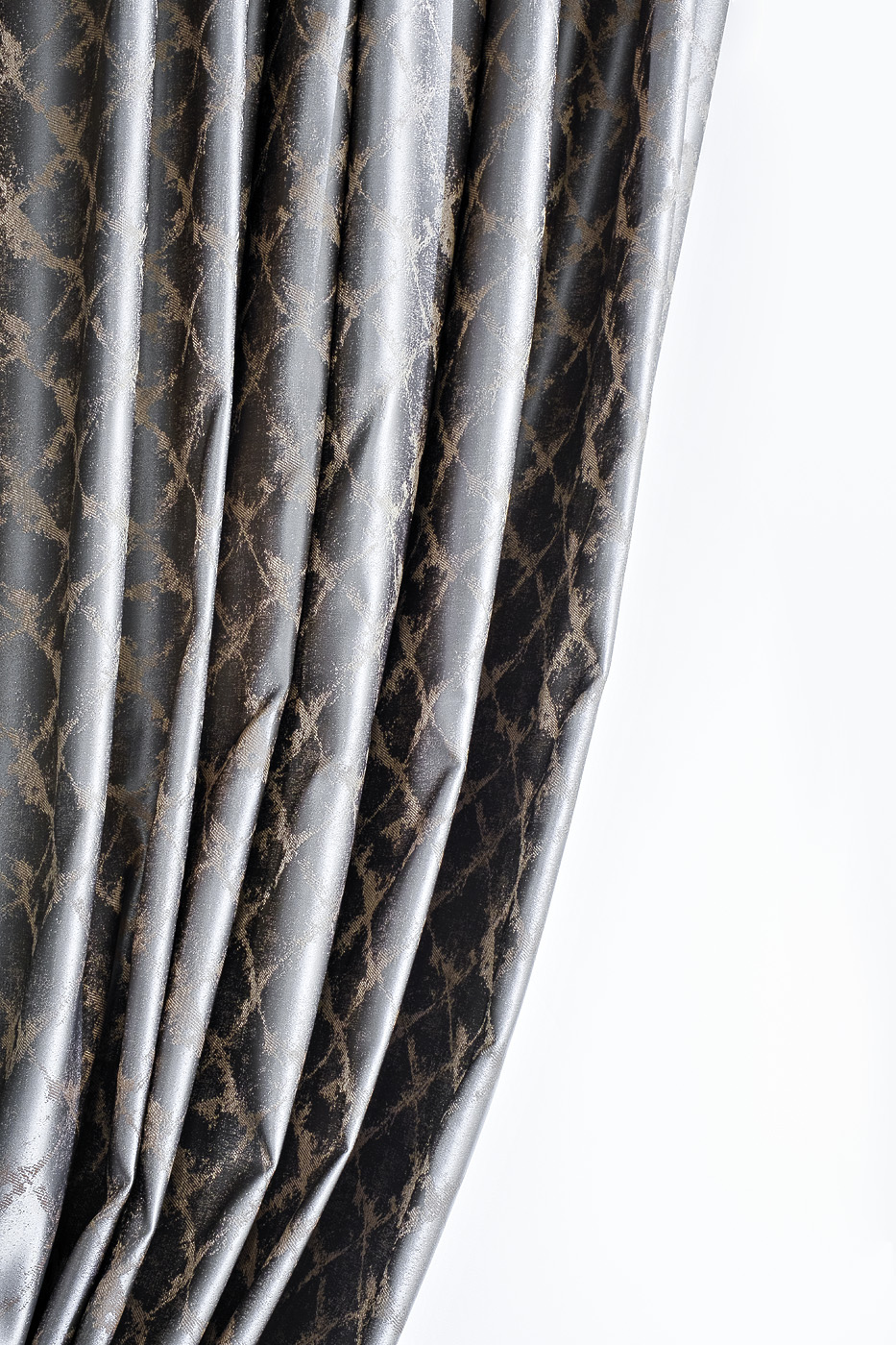 Портьера ТРЕНТО (TRENTO) 275х260см серая 2