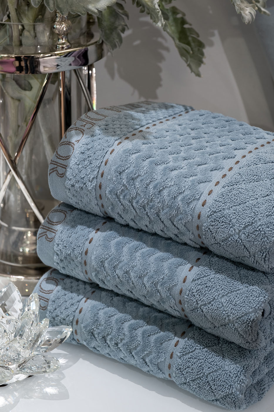 Полотенце «Наполи» 50*90 голубое 5