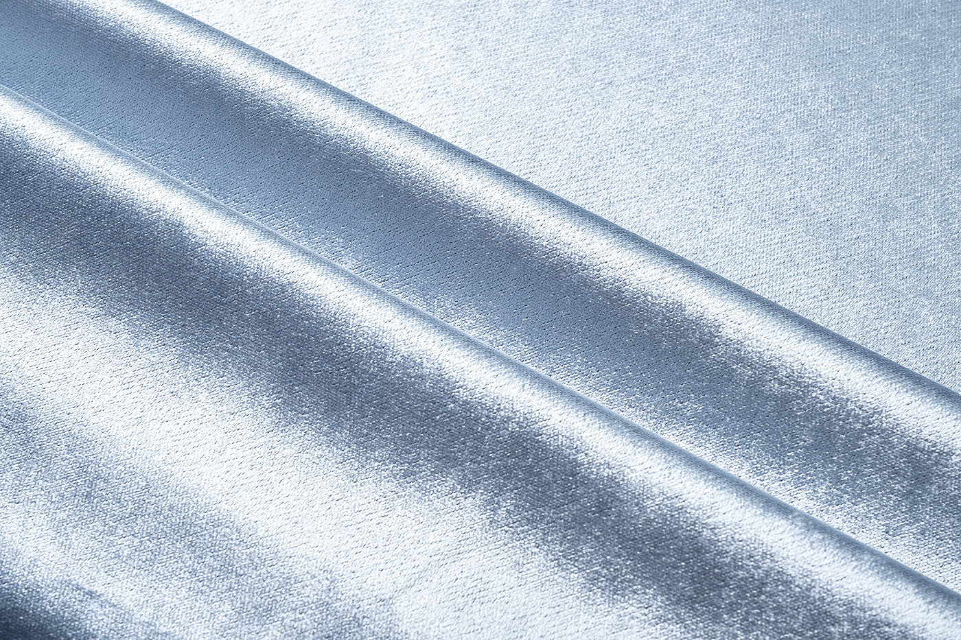 Ткань портьерная/мебельная ВАЛЬДЕС ОДНОТОННЫЙ (VALDES PLAIN) голубая 3