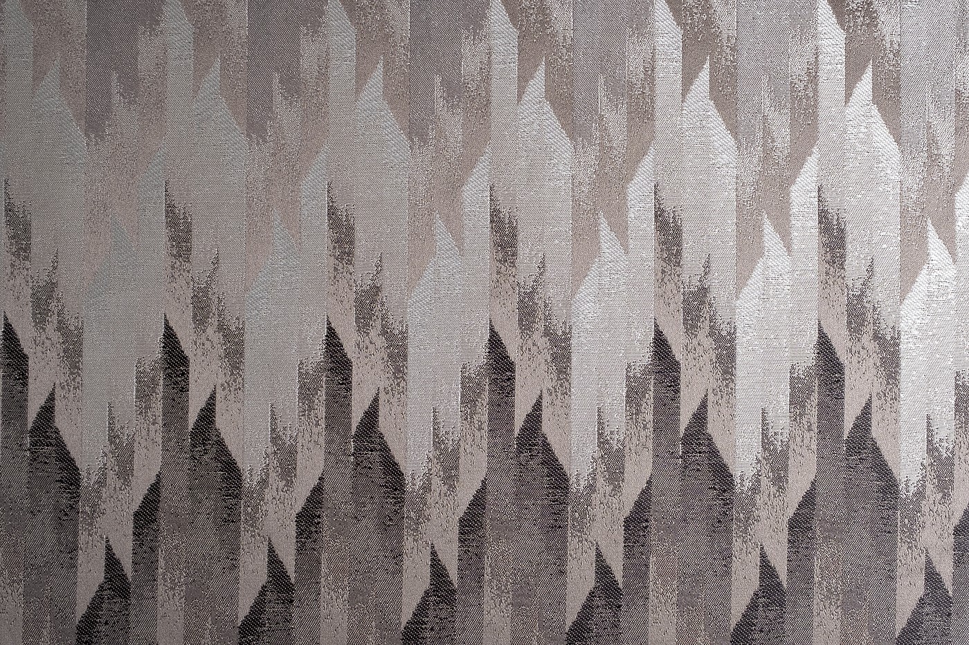 Ткань портьерная КАСКАДА (CASCADA) с коричневым 1