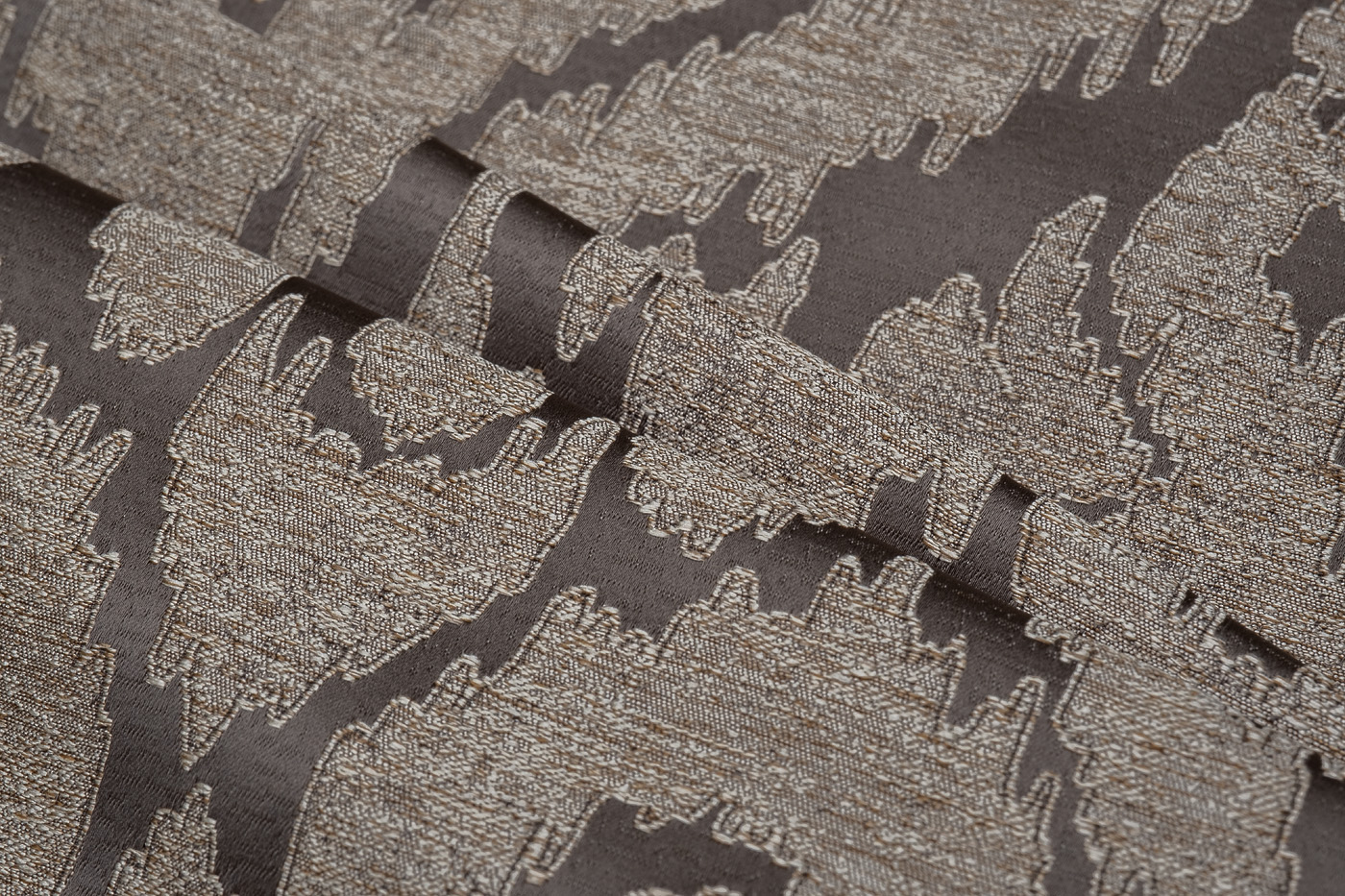 Ткань портьерная ОРИЕНТ КОРИЧНЕВАЯ (ORIENT KOR) 2