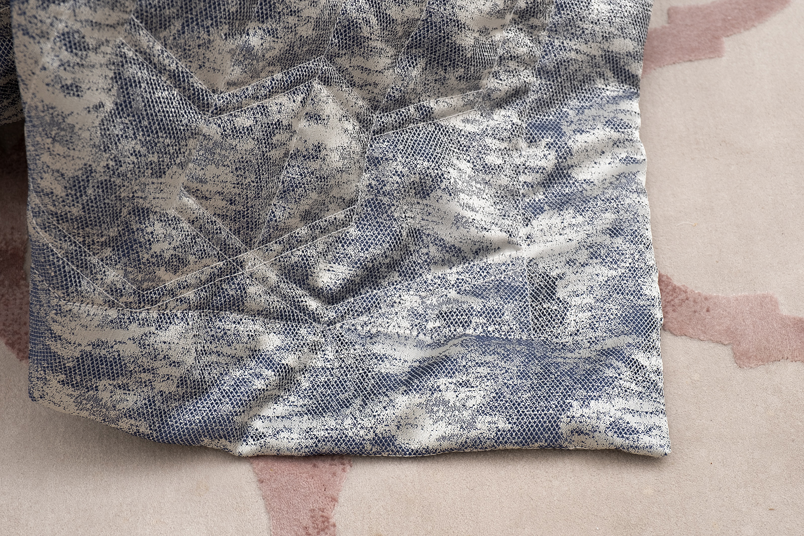 Покрывало Хьюстон (Houston) 260х260см синее со стежкой 3