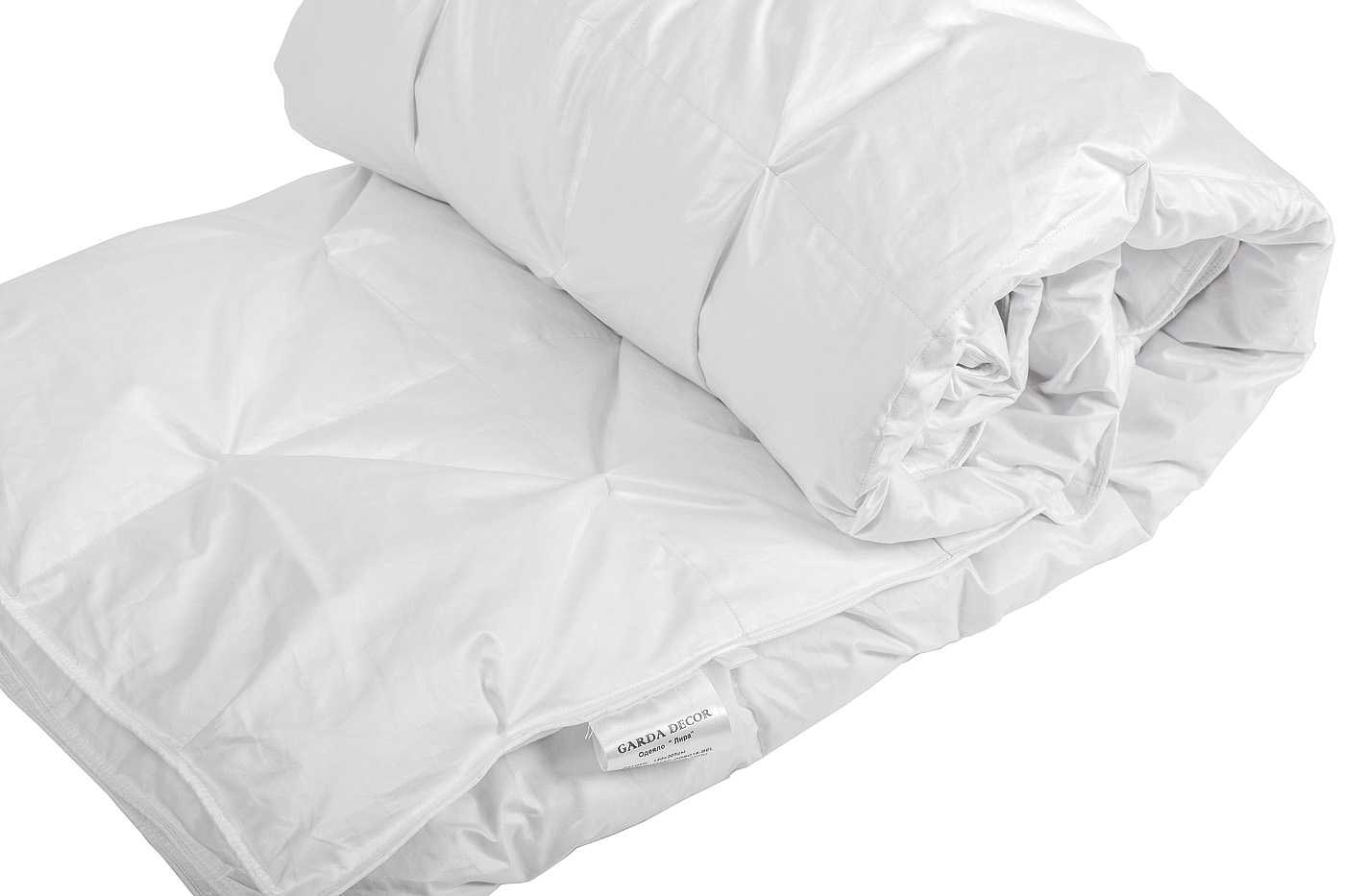 Одеяло «Лира» 140х205см 100% белый гусиный пух 3