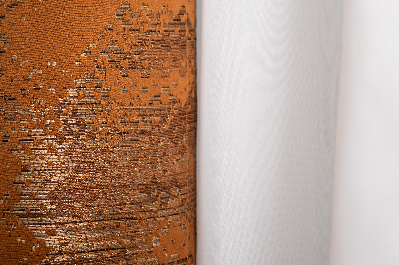 Портьера Bromley 275х260см оранжевая 5