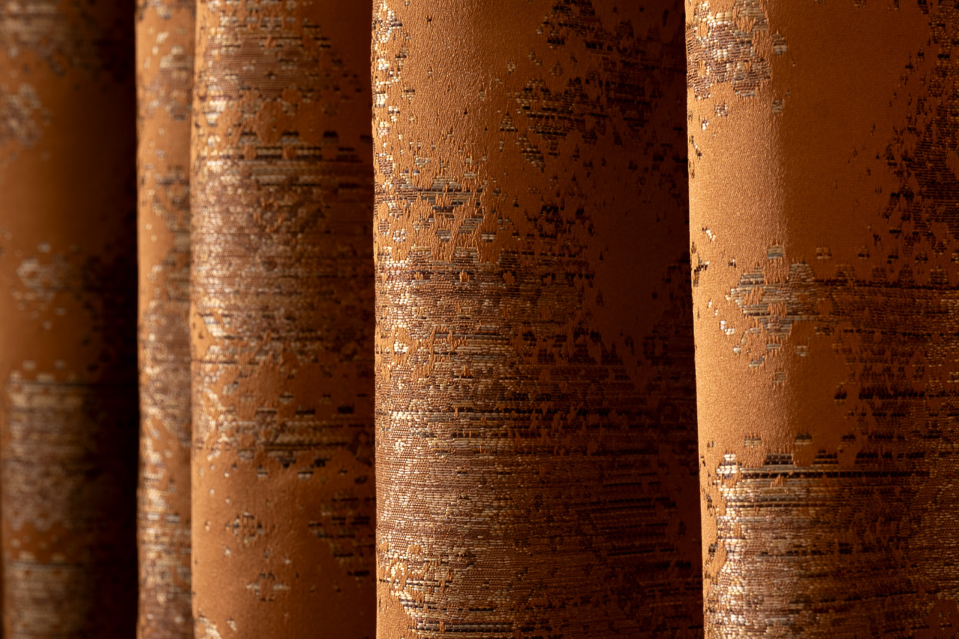 Портьера Bromley 275х260см оранжевая 3