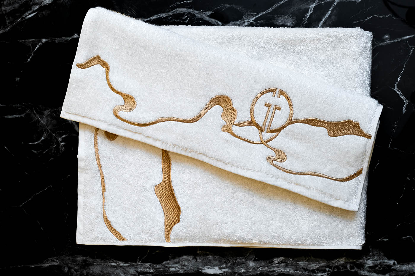 Полотенце «Мелодия» 70*140 белое 1