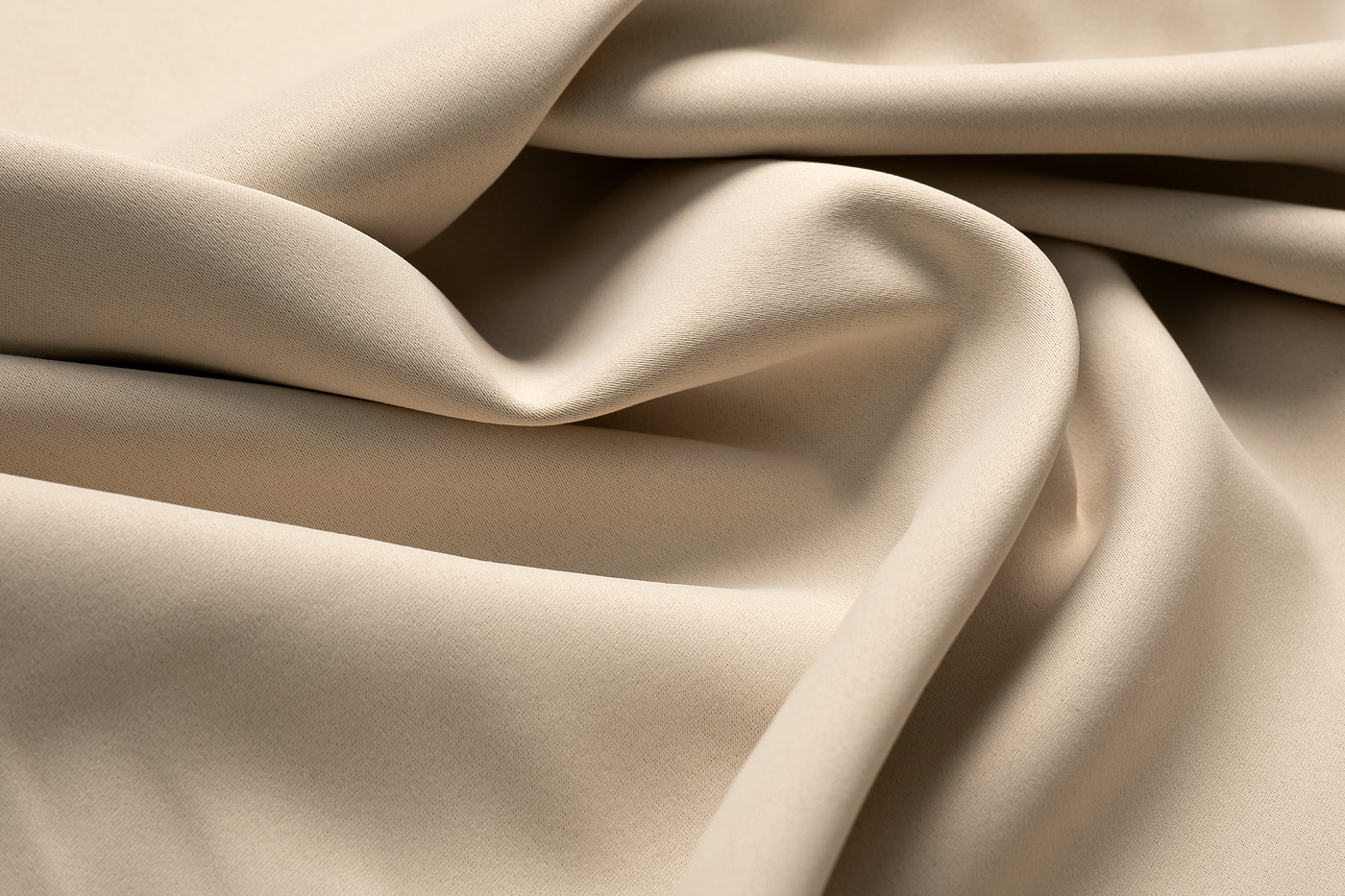 Ткань портьерная Димаут бежевая (Dimout Beg) 4