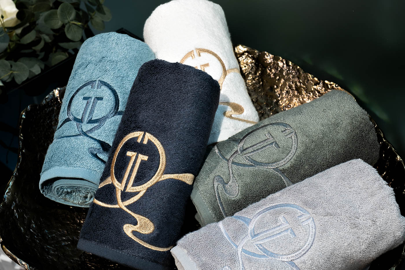 Полотенце «Мелодия» 50*90 зеленое 2