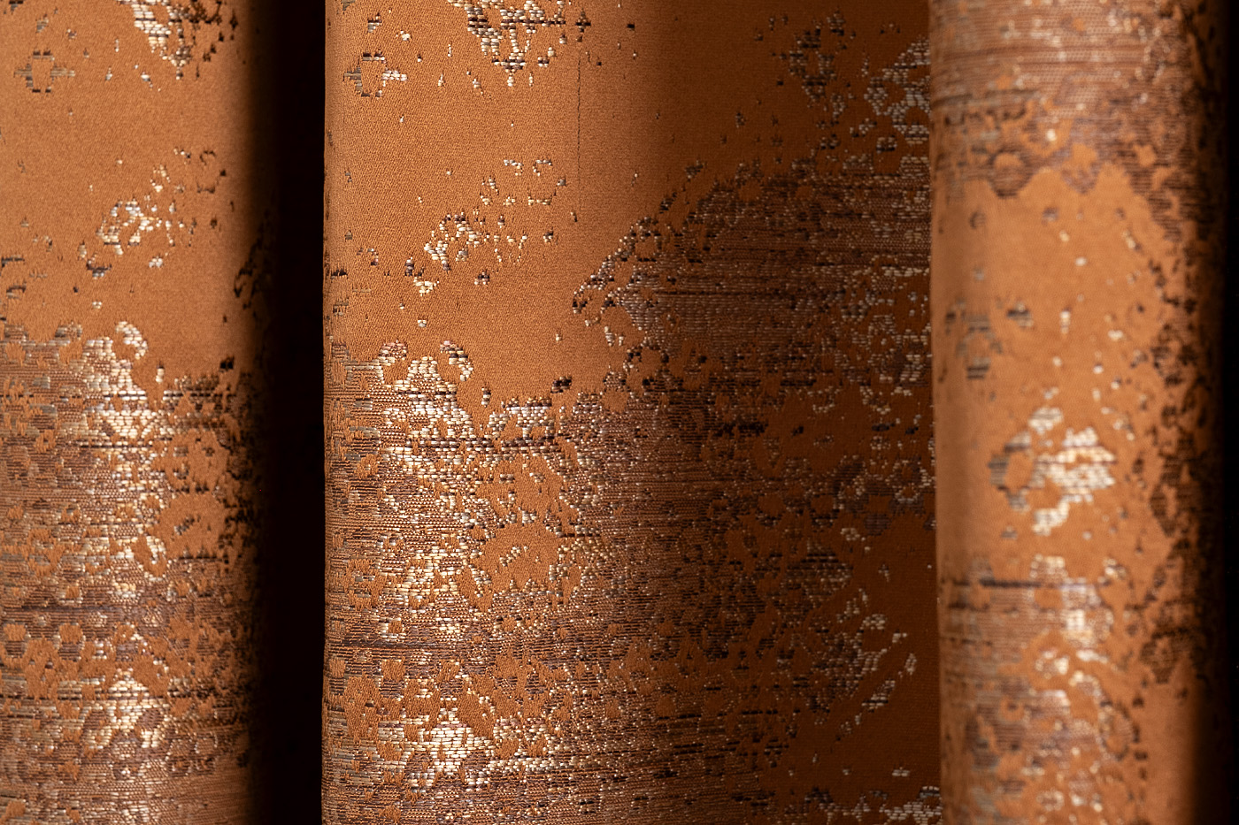 Портьера Бромли (Bromley) 275х260см оранжевая 4