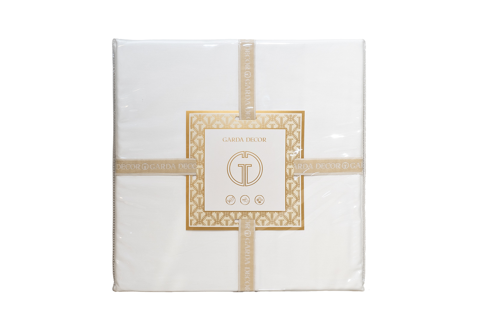 Простыня на резинке тенсель 180х200х30см белая 6