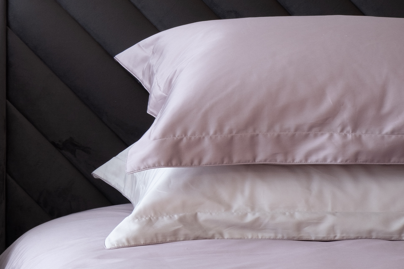 Комплект из 2х наволочек сатиновых 70х70см бежевый 2