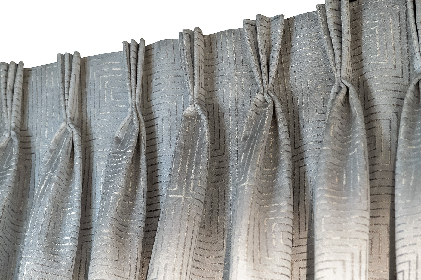 Портьера Глянец (Gloss) 275х260см серая 5