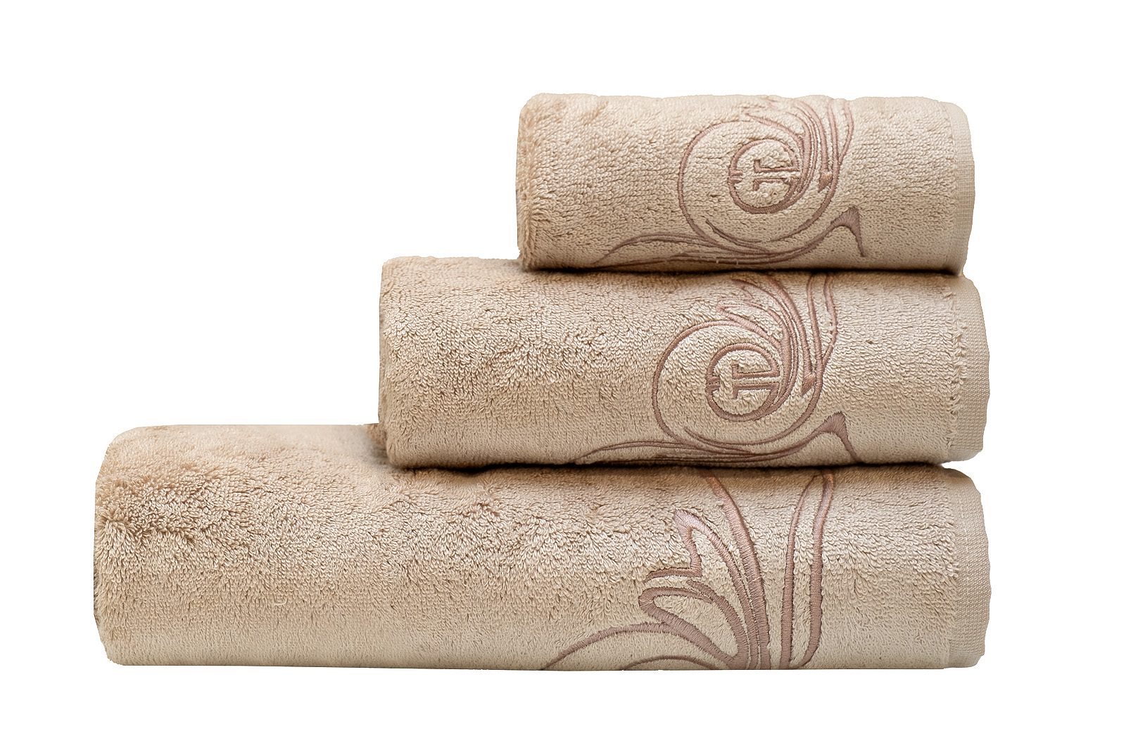 Полотенце «Лирика» 30*50 кофейное 1