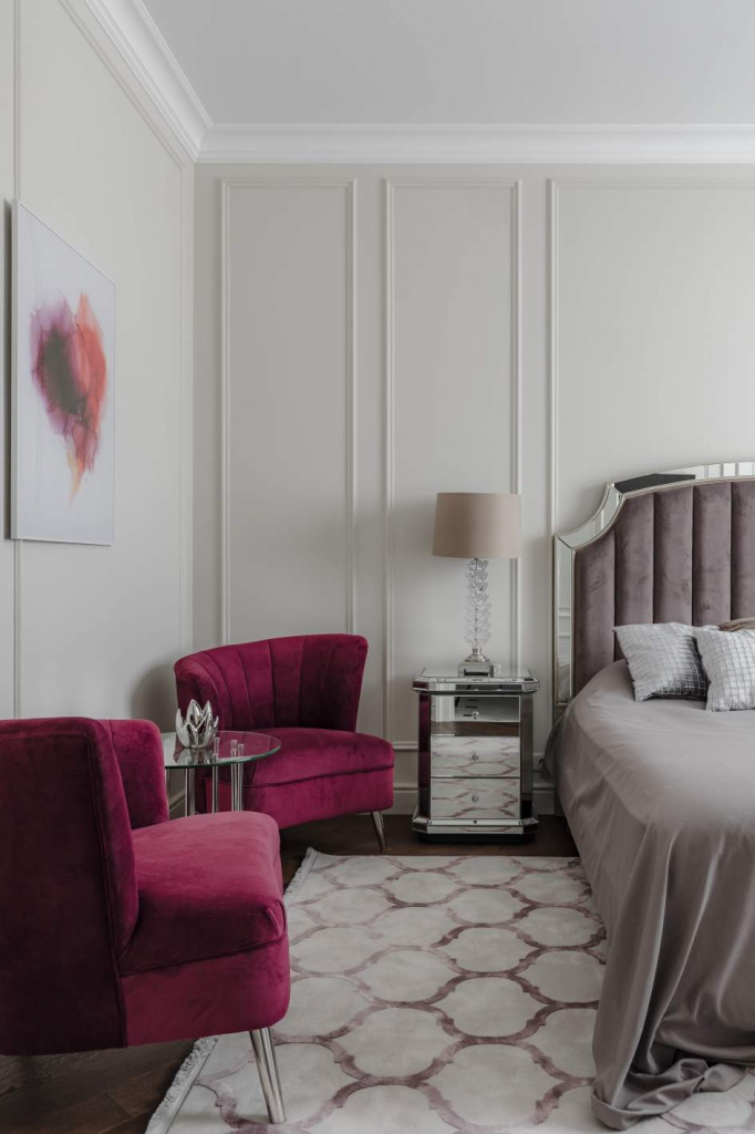 Белый и красный в интерьере фото 1