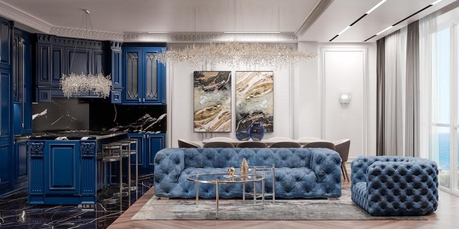 Гостиная в стиле ар-деко фото 2