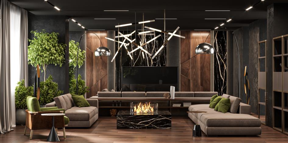 Гостиная в стиле ар-деко фото 3