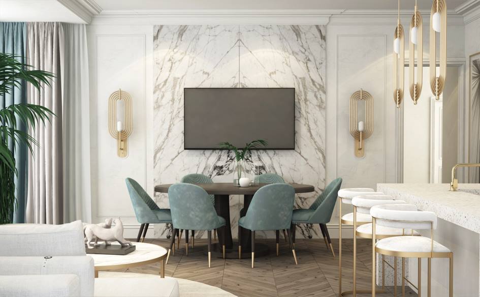 Бра в гостиной фото 2