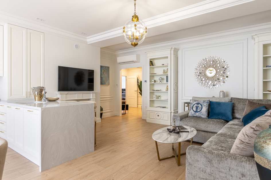 Световой дизайн гостиной фото 2