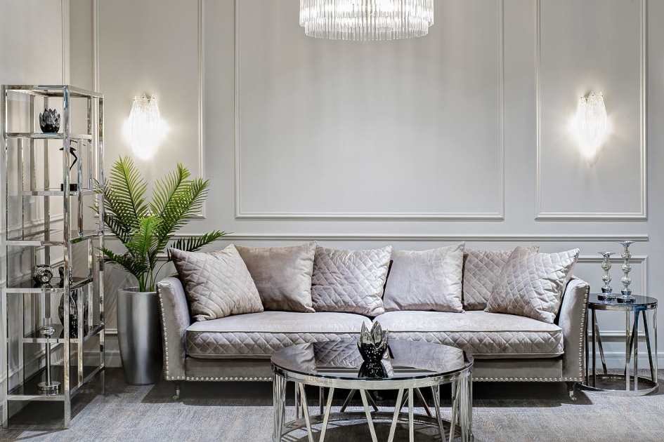 Серый в гостиной фото 3