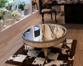 журнальный столик зеркальный