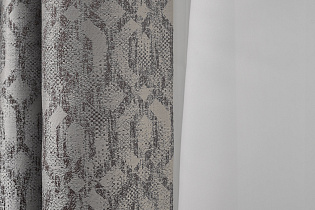 Портьера HOUSTON110 275х260см серая