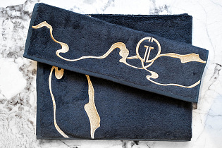 Полотенце «Мелодия» 70*140 графит 1 (превью)