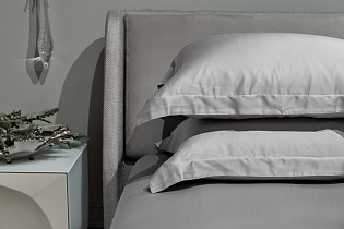 Простыня «Сопрано» на резинке 160х200х30см серая 3 (превью)