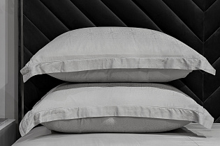 Комплект постельного белья "Муар" семейный 145х210см бамбук оливковый