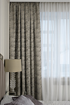 Портьера Mirage 275х260см бронзовая